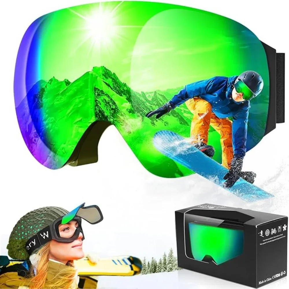 Flip-Up ski goggles Ffg-free OTG snowboard with magnetic